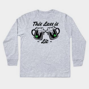 Lit Lass Kids Long Sleeve T-Shirt